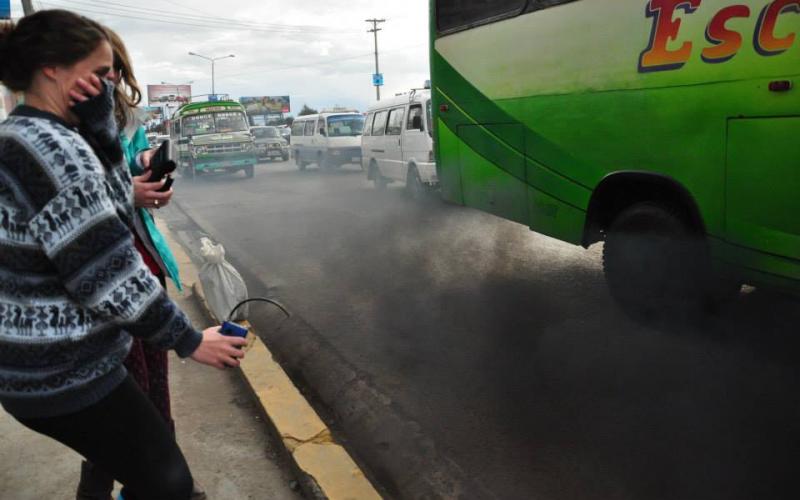 Monitoring roadside emission (2015, El Alto, Bolivia)